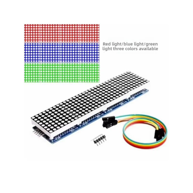 وحدة MAX7219 Dot Matrix، التحكم في شاشة 4 في 1 لوحدة الشريحة الواحدة، وإرسال كابل 5P (H6A4). #5