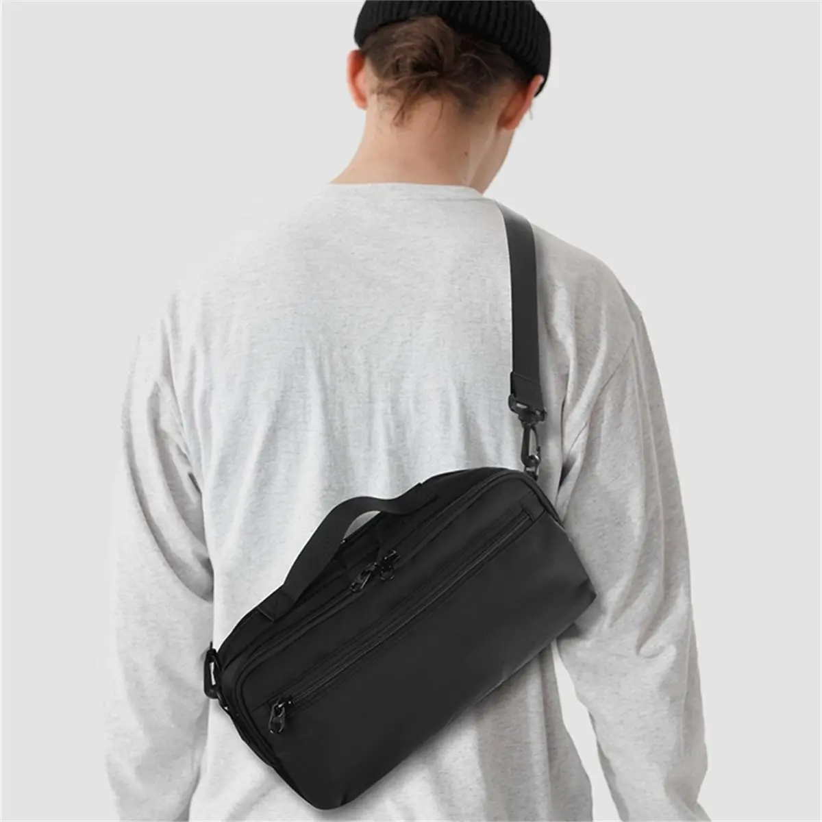 Portable Storage Bag for Switch 1/2 Large Capacity Sectional Storage Multiple Pocket Design & Shockproof Full Protection
