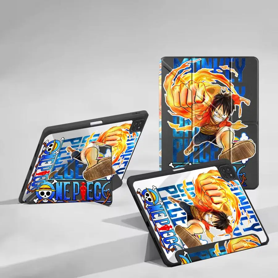 

Cool Cartoon Luffy Tablet Case For iPad Air 4 5 M3 M2 1 2 M4 11inch Pro 2025 Mini 6 7 11th 10th 9th 8th 7th 12.9inch Holder