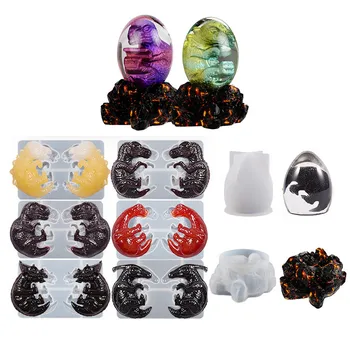 Kristall Silikon Casting Drachen Eier Epoxidharz Form Für DIY Dinosaurier Form Hause Dekoration Ornament Handwerk Machen Liefert