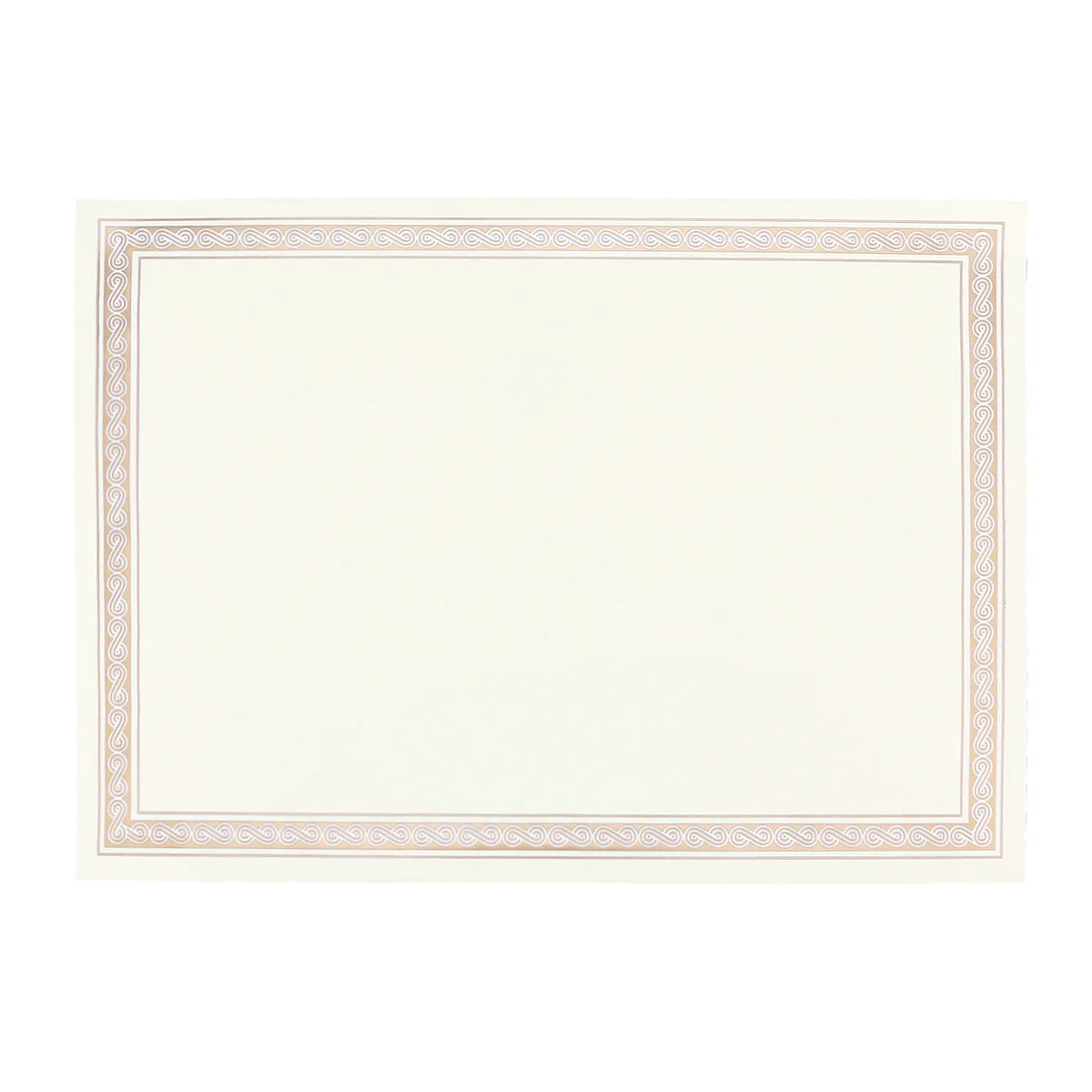 15 pcs A4 Gold Border Certificate Paper Metallic Finish For School Awards Graduation Recognition Printable Templates Teachers