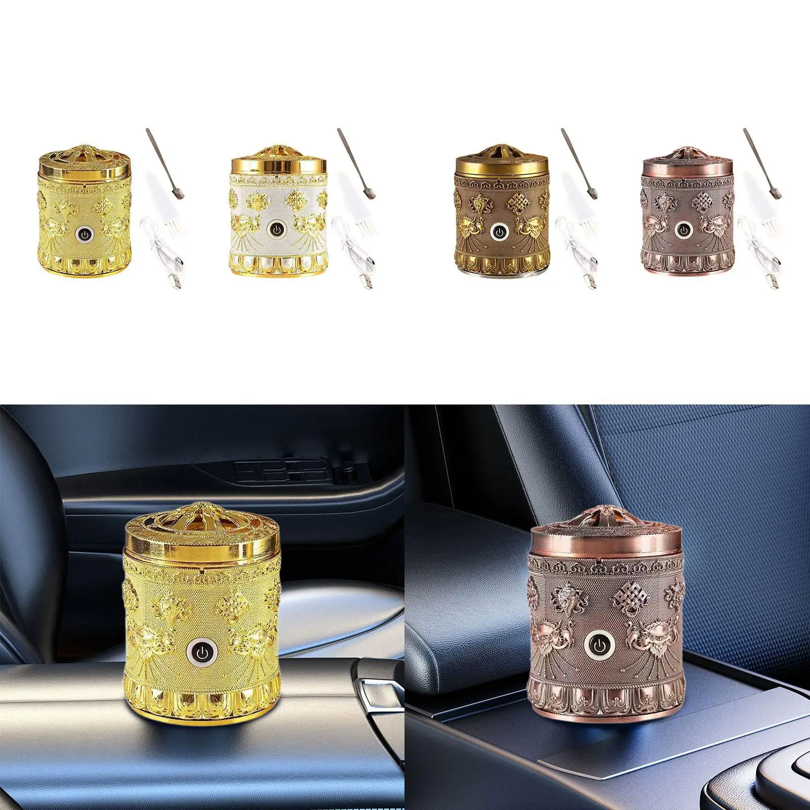 حامل بخور كهربائي محمول لمكتب طاولة شاي اليوغا