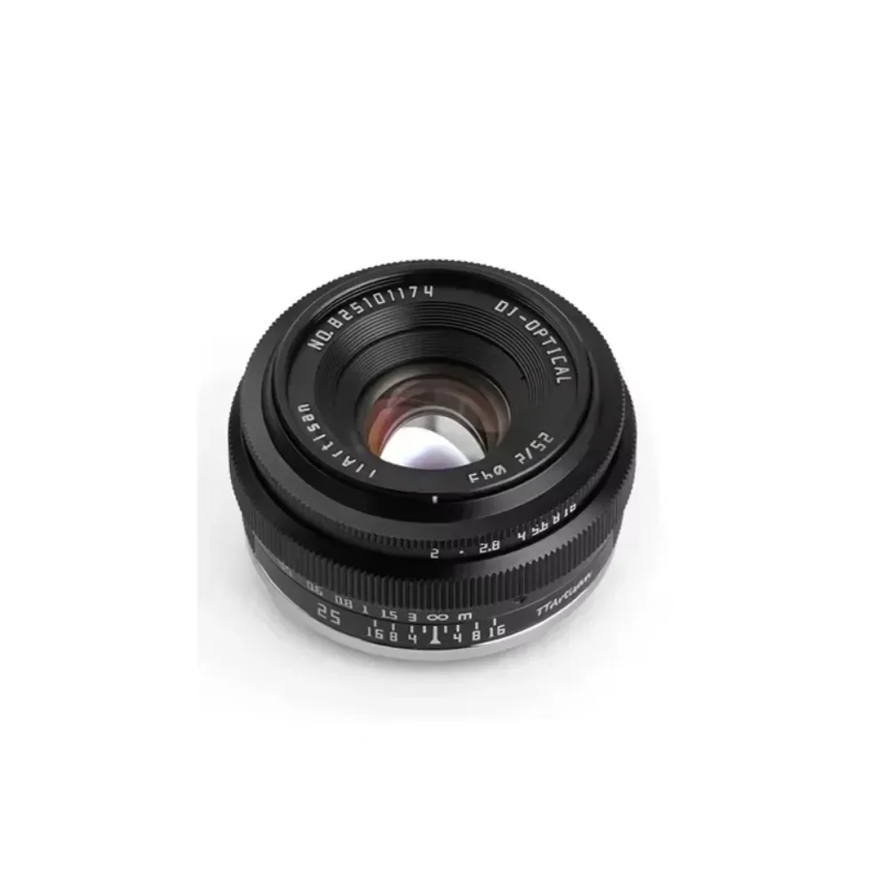 TTArtisan 25mm F2 APS-C Manual Focus Lens for Sony E a6000 a6400 Fuji XT30 XT4 XS10 Nikon Zfc Canon EOS M EOSR M43 L Wide-Angle