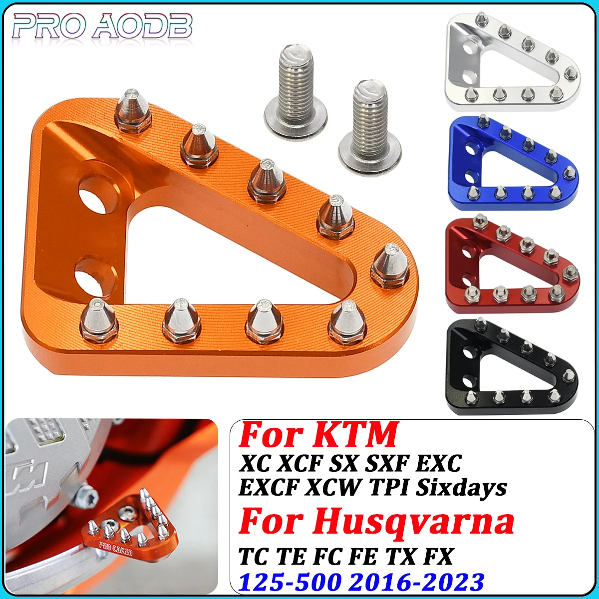 

For KTM SX SXF XC XCF XCW EXC EXCF For GasGas Rear Brake Pedal Lever Step Plate Tip For Husqvarna FC TC FE TE FX TX 2016-2023
