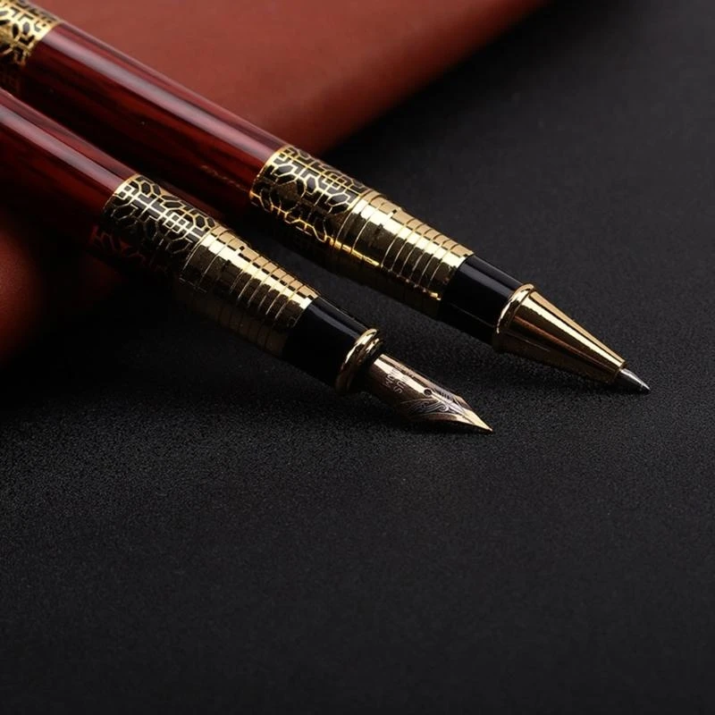 Metal Grain Roller Ballpoint Pen Retro Fountain Pen Writing Pen for Executive Office,Business,Women Men best sale image 4