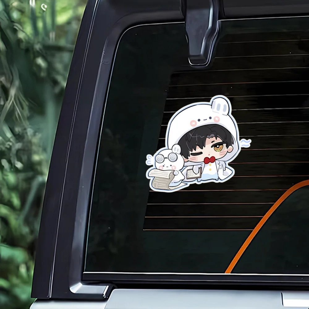 Cute Car Sticker Xavier Love and Deepspace Auto Whole Body Window Windshield Decal Waterproof Moto Exterior Decorate Accessories