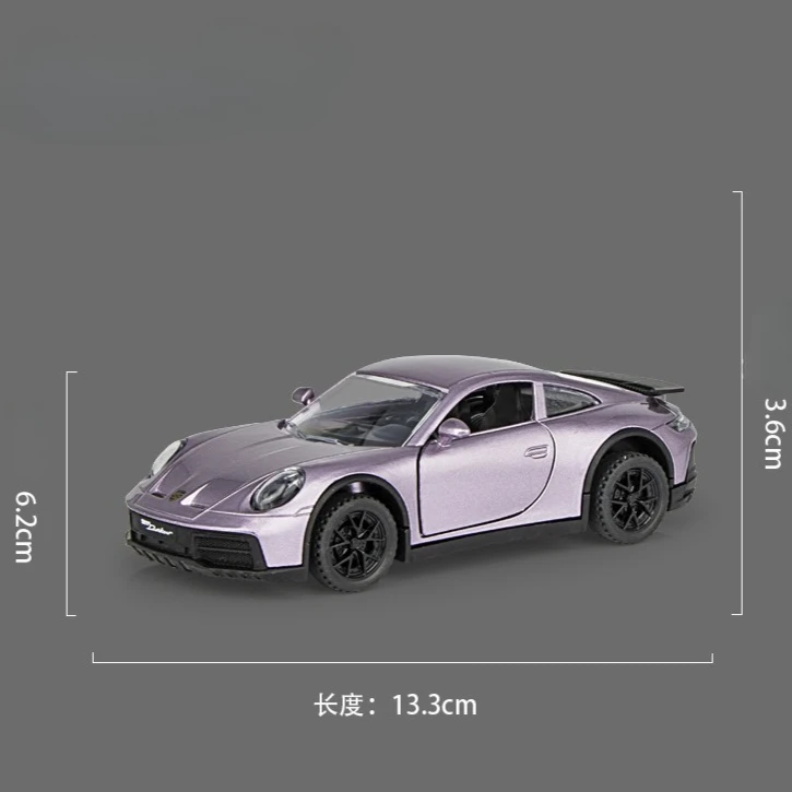 Nuevo modelo de coche deportivo 911 de 1 a 32mini con sonido y luz, coche de juguete para niños, modelo de sonido, regalo ornamental de escritorio