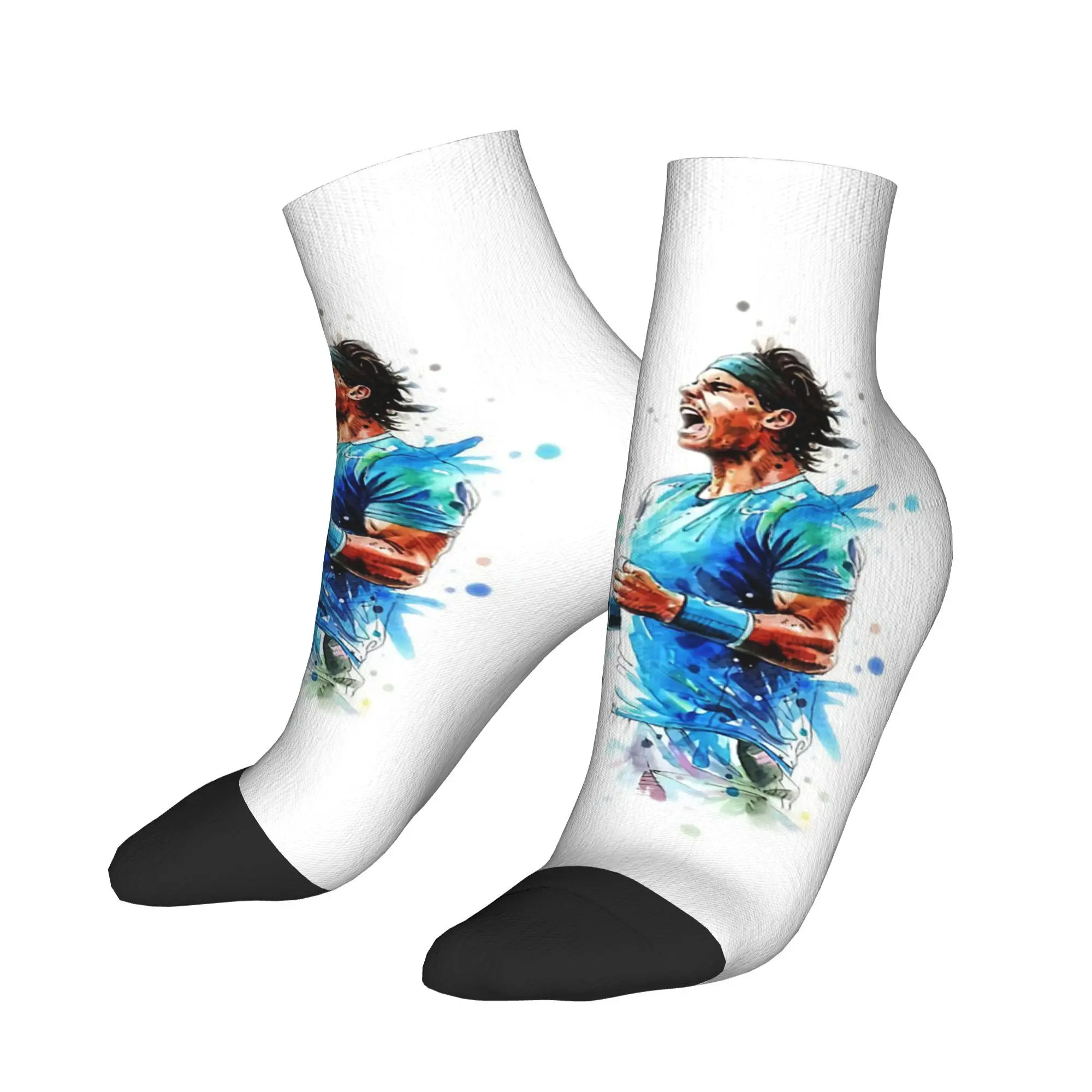 

Носки Art Rafael Nadal, чулки высокого качества в стиле Харадзюку, всесезонные носки, аксессуары для подарков унисекс