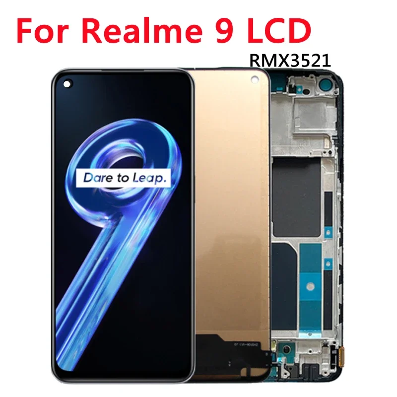 

6.4" For OPPO Realme 9 4G RMX3521 LCD Display Touch Screen Digiziter Assembly For Realme 9 LCD Display