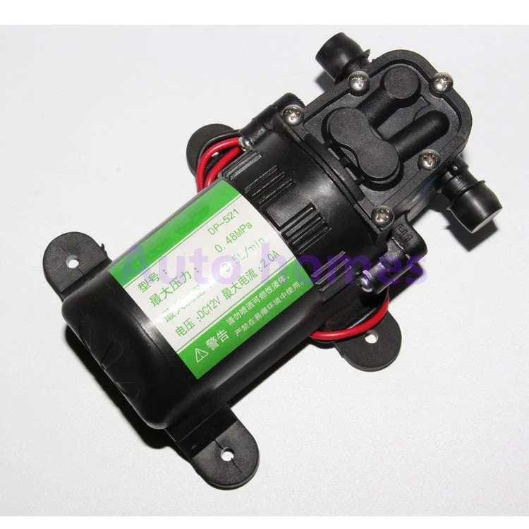 DP-521 Micro Diaphragm Water Pump Self-priming Booster Pump Automatic Switch 0.48mpa 3.5L/min DC12V