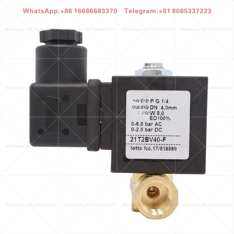 21T1BV22-F 21T2BV22-F Brass 2/2 Way Direct Acting Solenoid Valve Industrial Fluid Control Replacement Spare Parts