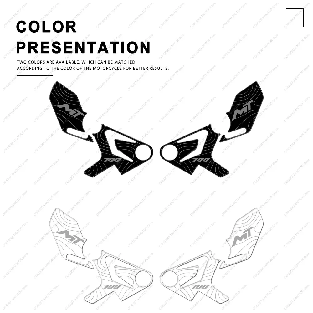 3D Gel Scratch-Resistant Sticker for CF MOTO 700MT Motorcycle Radiator Guard Protection Sticker