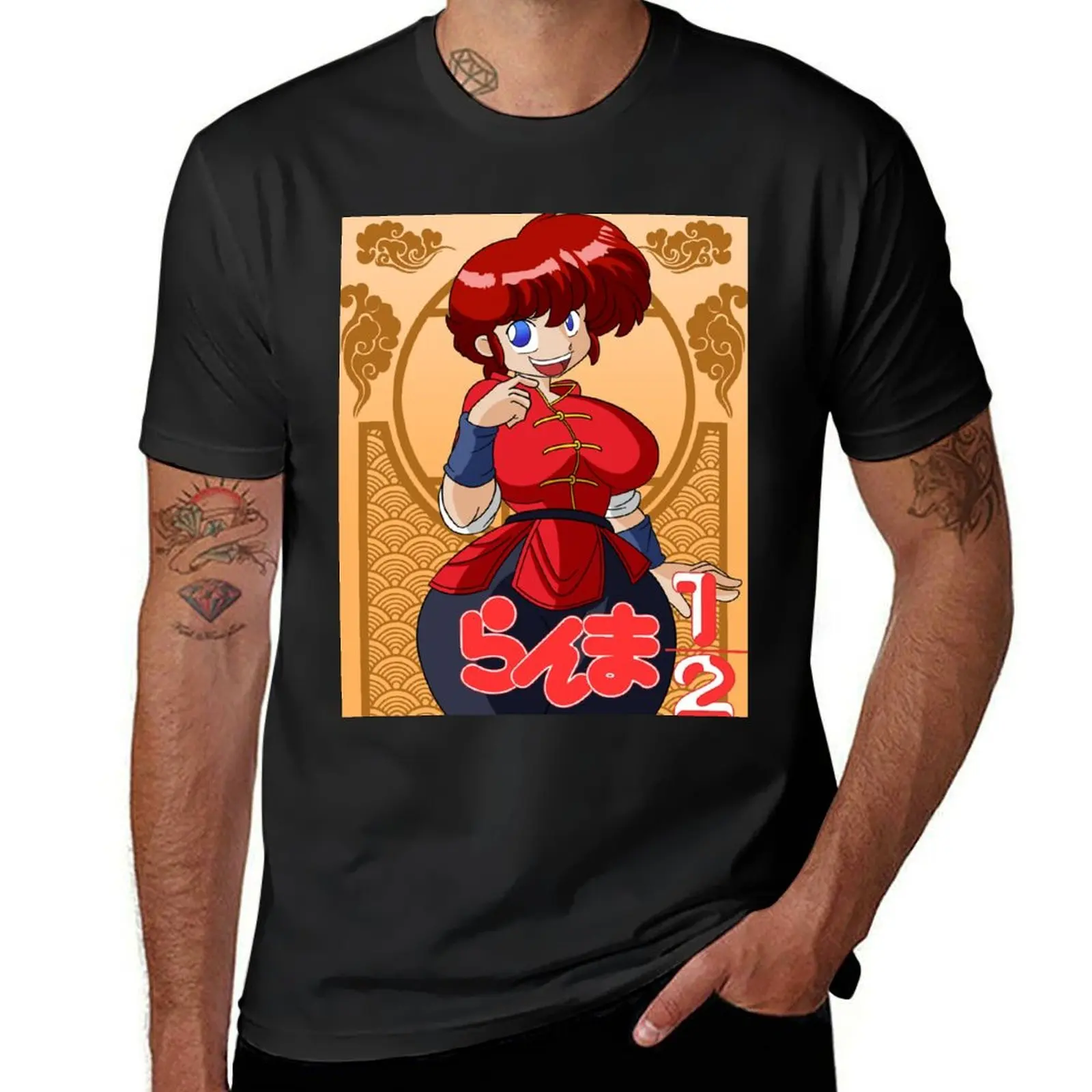 Ranma 1/2 T-Shirt sweat funnys mens cotton t shirts