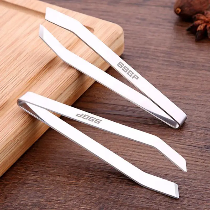 1/2PCS Stainless Steel Fish Tweezers For Removing Bones From Fish Pincer Clip Puller Plucking Clamp Home Kitchen Tools Portable