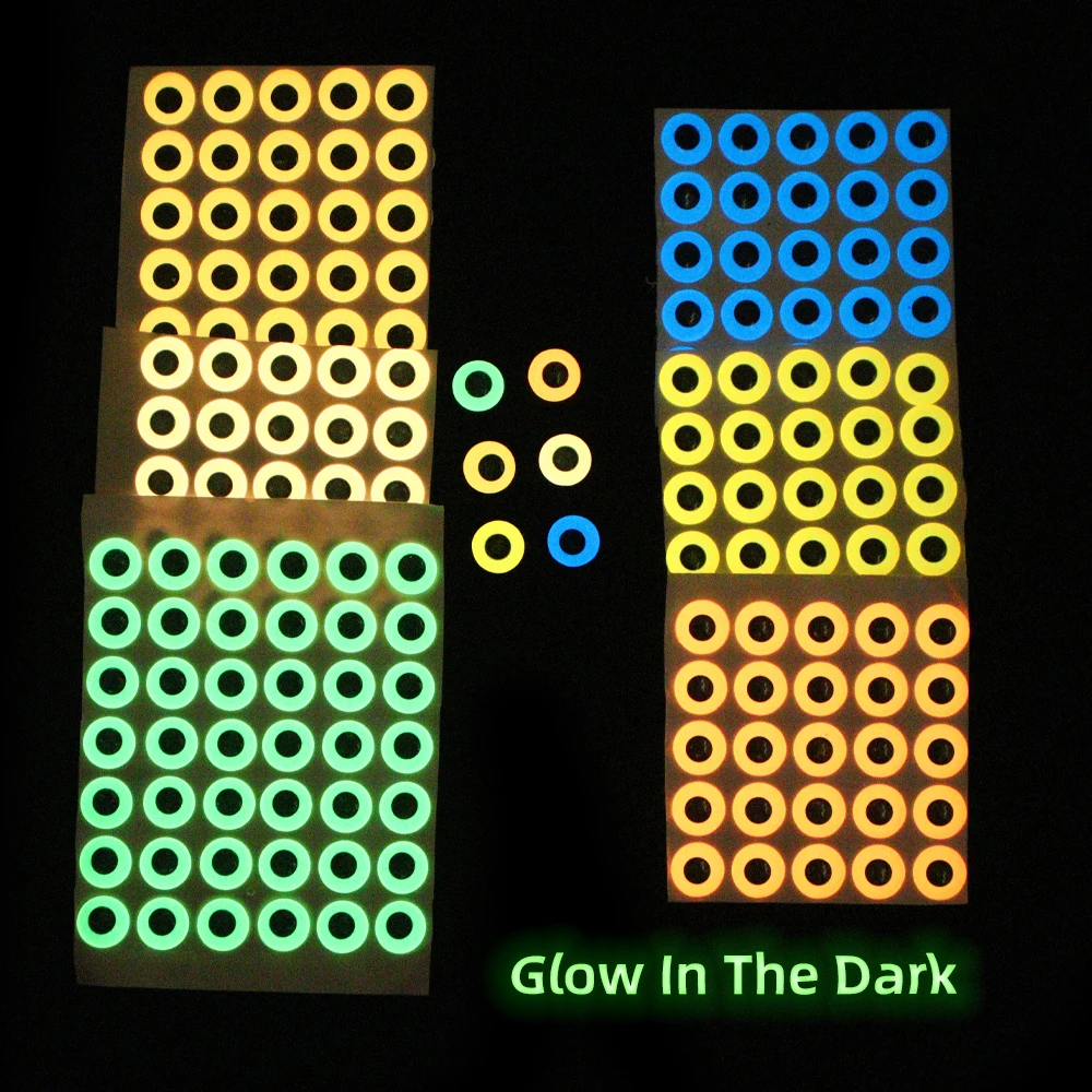50PCS/Pack 3~7mm Luminous Epoxy 3D Fish Eyes For Jigs Streamer Flies Soft & Hard Fishing Lure Fly Tying Material