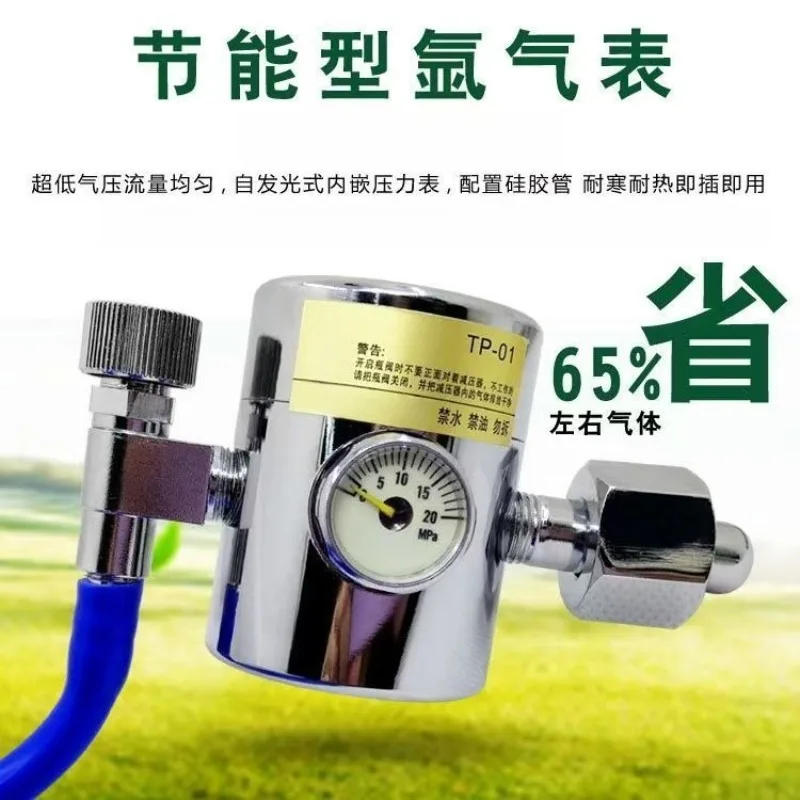 Pressure reducing Acetylene gauge Carbon dioxide pressure gauge All copper reducing