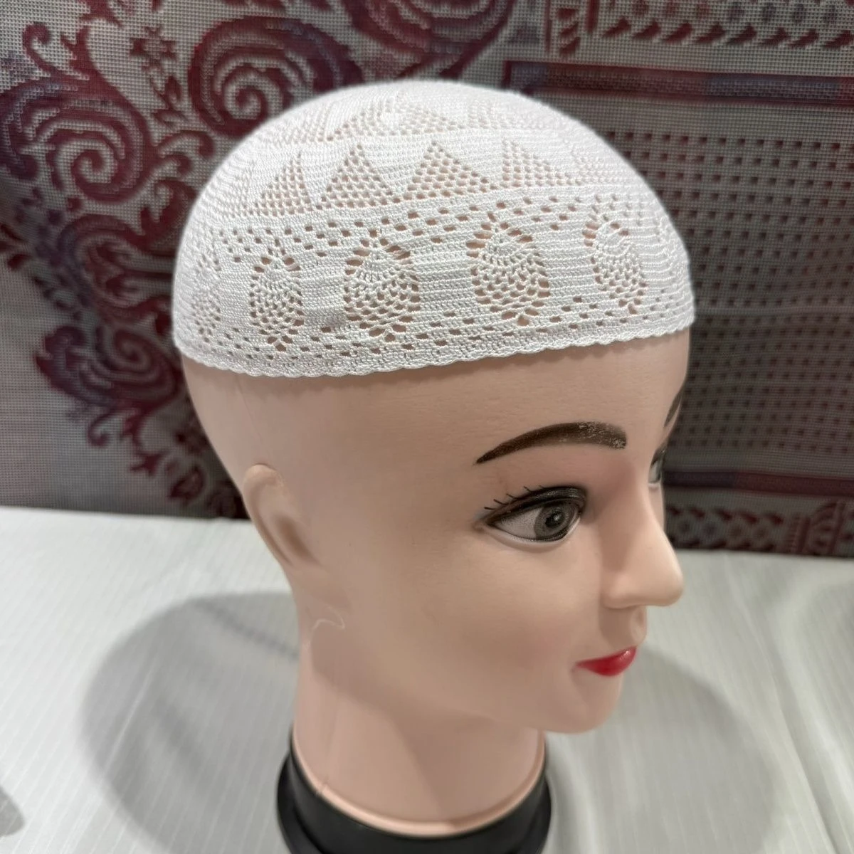 New Arrival African Knitted Hats Men Casual Breathable Summer Beret Caps Street Melon Cap Muslim Eid Prayer Male Kufi Beanies