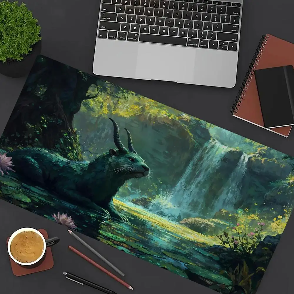 

Elusive Otter Magic Party Game Mat Durable Rubber for MTG and TCG Games 35X60 Mouse Pad Offices Desk Mats Party Friendly Design