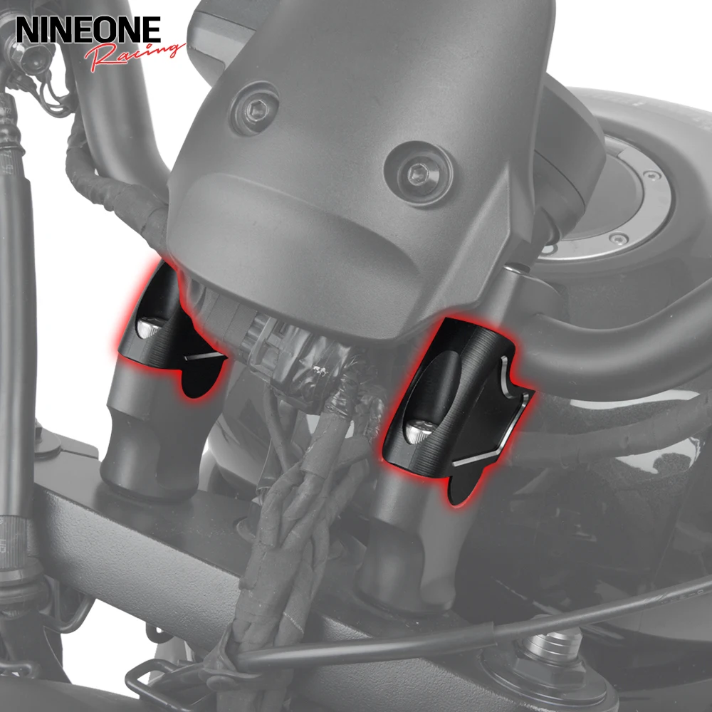 

For Honda Rebel500 Rebel1100 CMX 250 300 1100 CMX500 Motocycle Handlebar Riser Up Back Moves Bracket Handle Bar Mount Clamp Kit