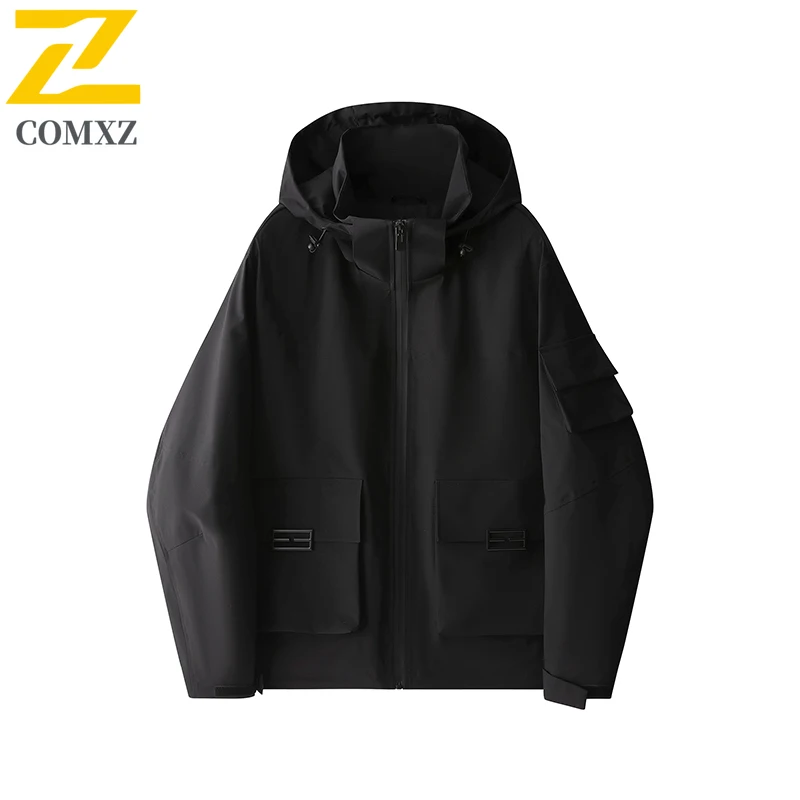 

EiAO Jacket Men's Workwear Waterproof Windproof Multi-Pocket Outdoor Coat for Hiking Camping Fishing Urban Adventure 2025