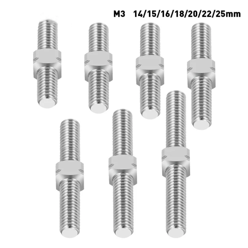 

Titanium Alloy Universal M3 Double-end Threaded Pull Rod/ Positive and Reverse Thread Linkage for RC Models Upgrade Parts