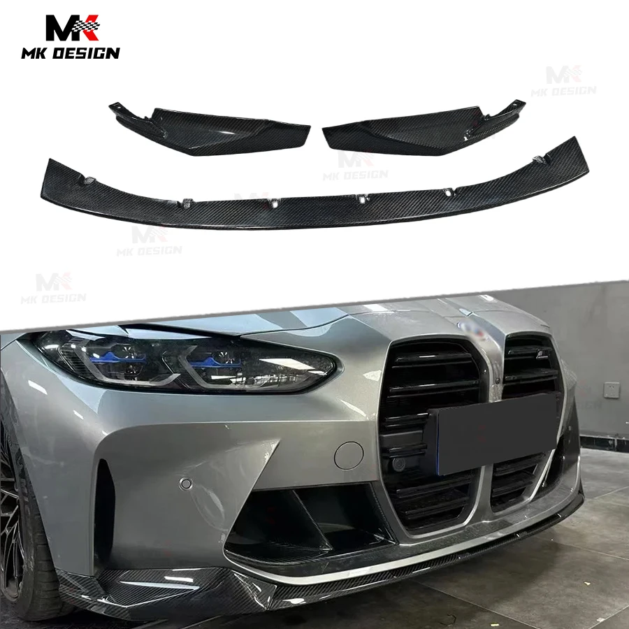 Carbon Fiber Front Lip Splitter for BMW G80 G81 M3 G82 G83 M4 2021-2025 MP Style Front Bumper Lip Chin Spoiler Car Accessories