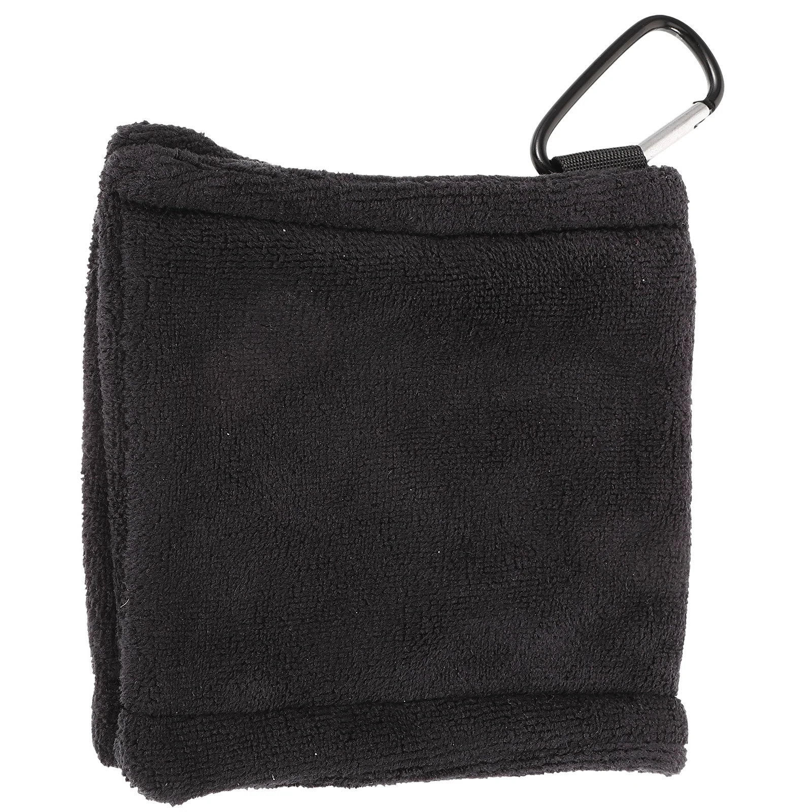 

Golfing Towel s Black 14x14cm Microfiber Portable Dry Breathable Ball Cleaner Golf Supplies Outdoor Hook Towel