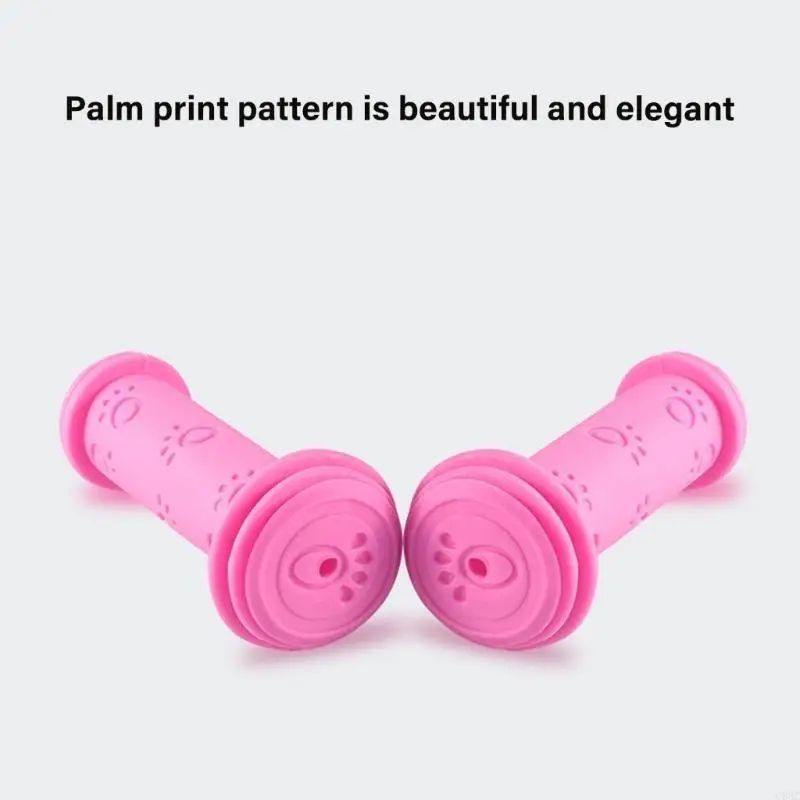 C63C مقابض مقود دراجة الأطفال غير قابلة للانزلاق مقابض مقبض دراجة ثلاثية العجلات سهلة التركيب مقابض الدراجة مقابض ملونة للأطفال #2