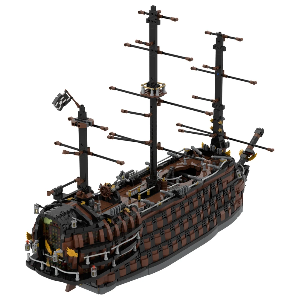 

Moc Brown Pirate Ship Building Blocks