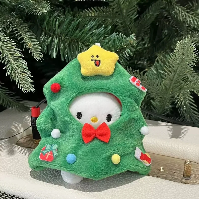 لطيف الكرتون Kt القط أفخم شجرة عيد الميلاد قلادة حقيبة الديكور قلادة صغيرة المدرسية قلادة المفاتيح لطيف هدية الكريسماس