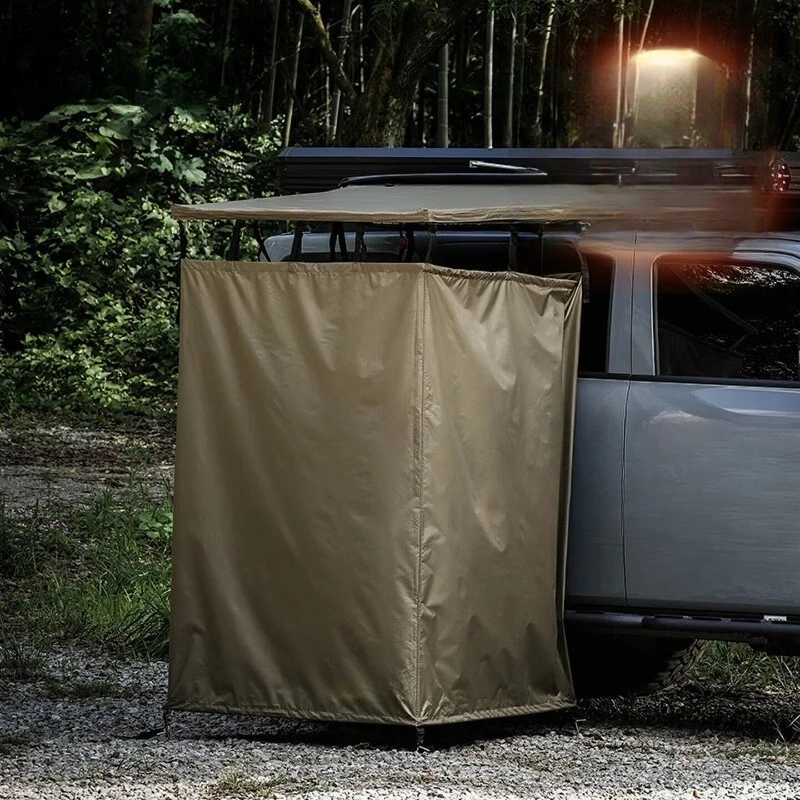Outdoor car side bath tent car folding shower tent self-driving camping quick open toilet changing room