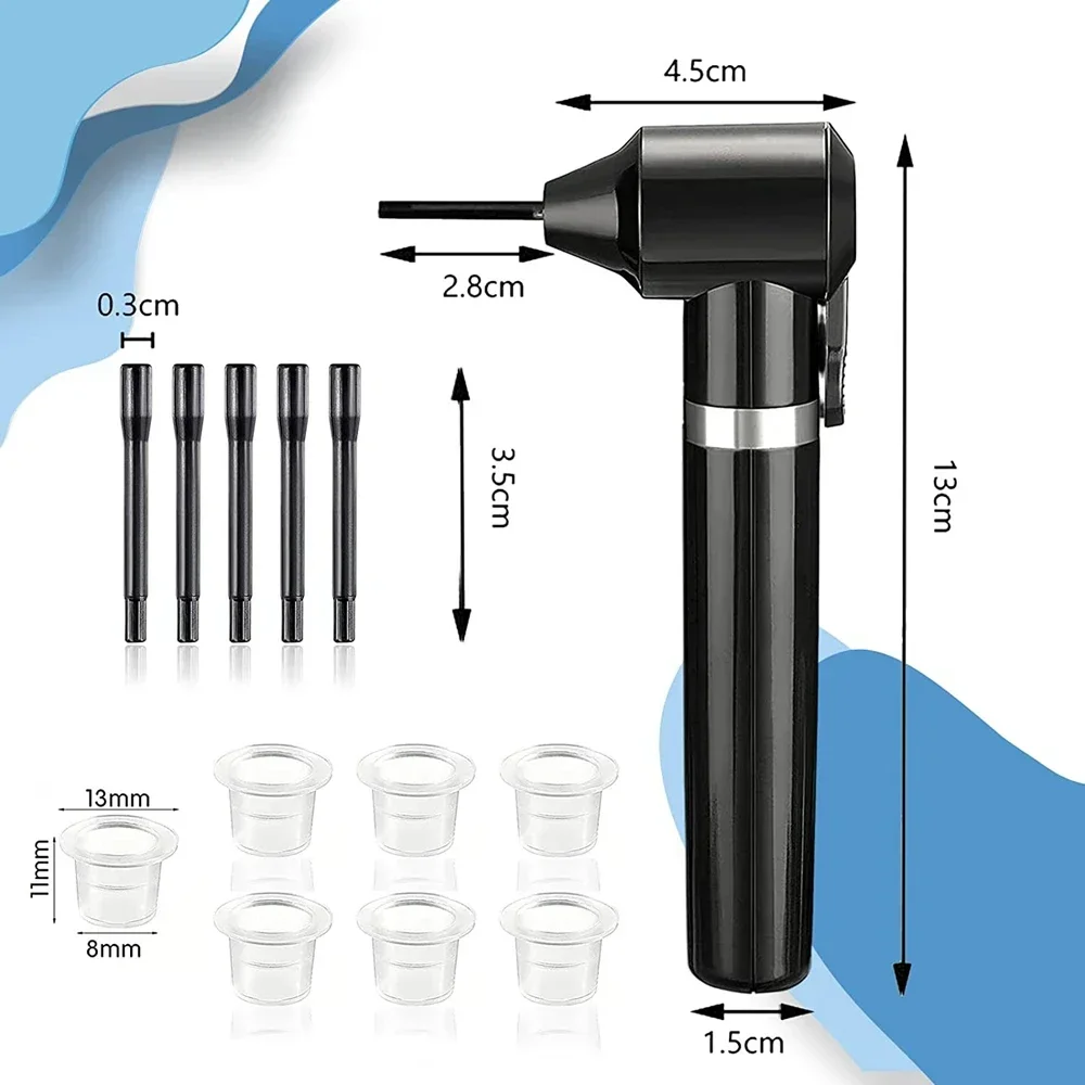 Tattoo Ink Mixer Machine Kit Complete Pigment Mixer Tool 100PCS Mixing Sticks 100 PCS Tattoo Cup with Holder Stand Tattoo Supply