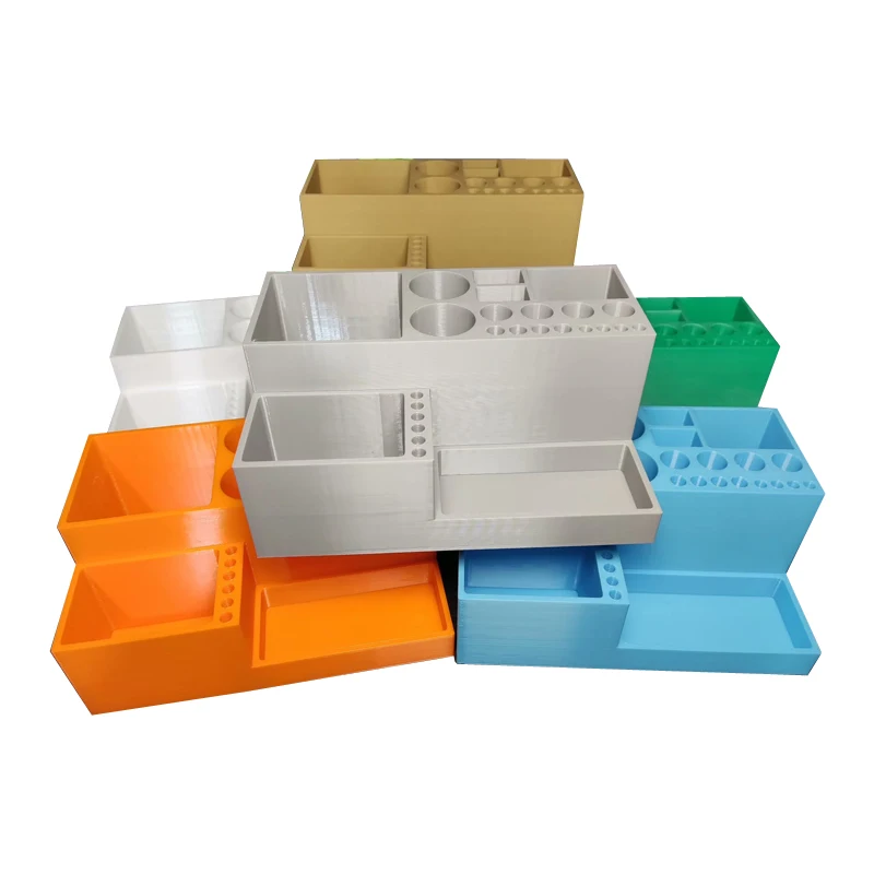 1PCS 3D Printed Desktop Tools Organizer Multi-compartment Storage Holder PETG Material Box for Model Making DIY Craft Hobby