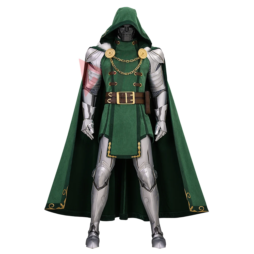 

New Victor Von Doom Cosplay Costume Doctor Shirt Vest Cloak Mask Armor To Choose For Game Party Halloween Custom Made