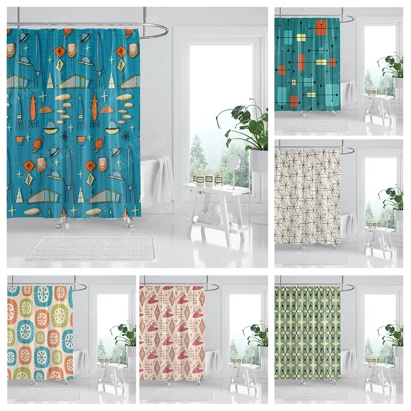 Waterproof fabric shower curtains Bathroom curtain accessories Bath curtain for shower 180x200 240*200 boho decoration abstract