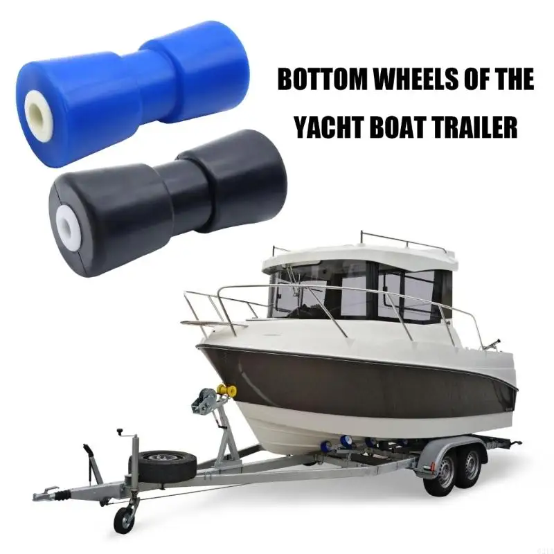   Boat Trailer Center Keel Roller Assembly Trailer Wheel Set With Air Pumps Port For Easy Inflation And Maintenance