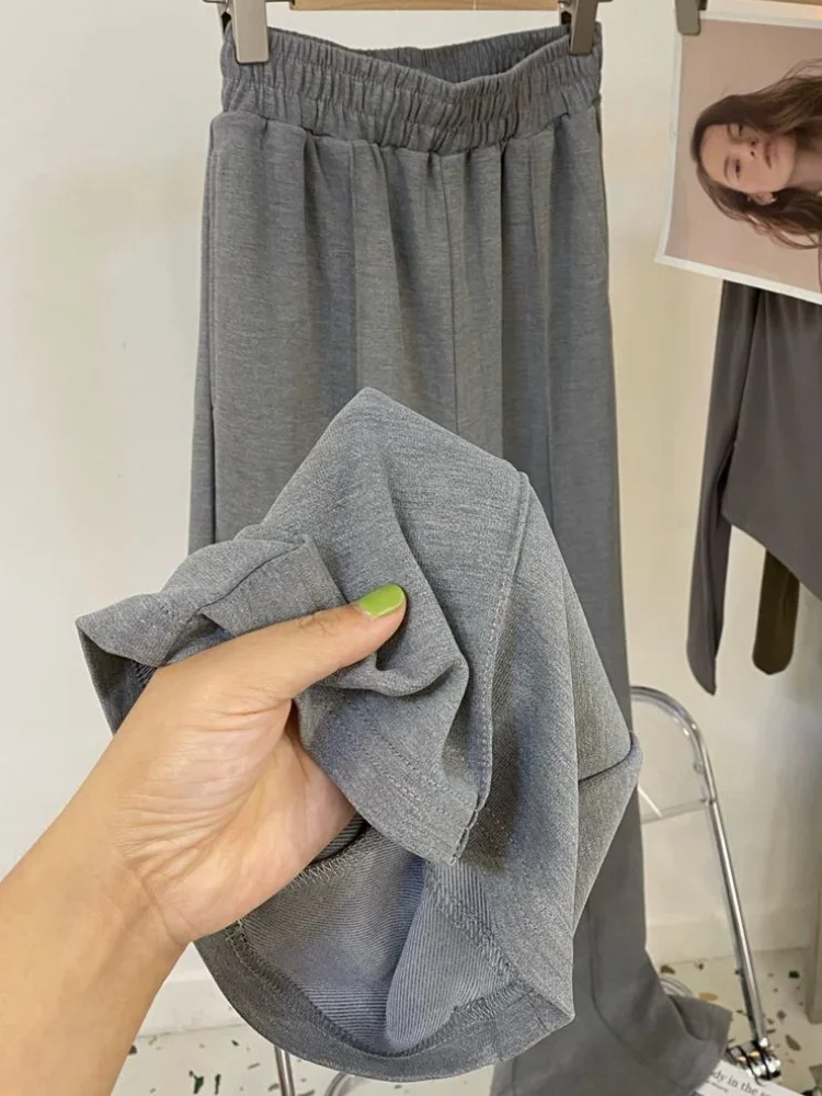 Spodnie damskie Prosta, solidna konstrukcja Jesienna moda Elegancki, uniwersalny koreański styl Rozrywka Wysoka talia Delikatny, przytulny temperament Panie