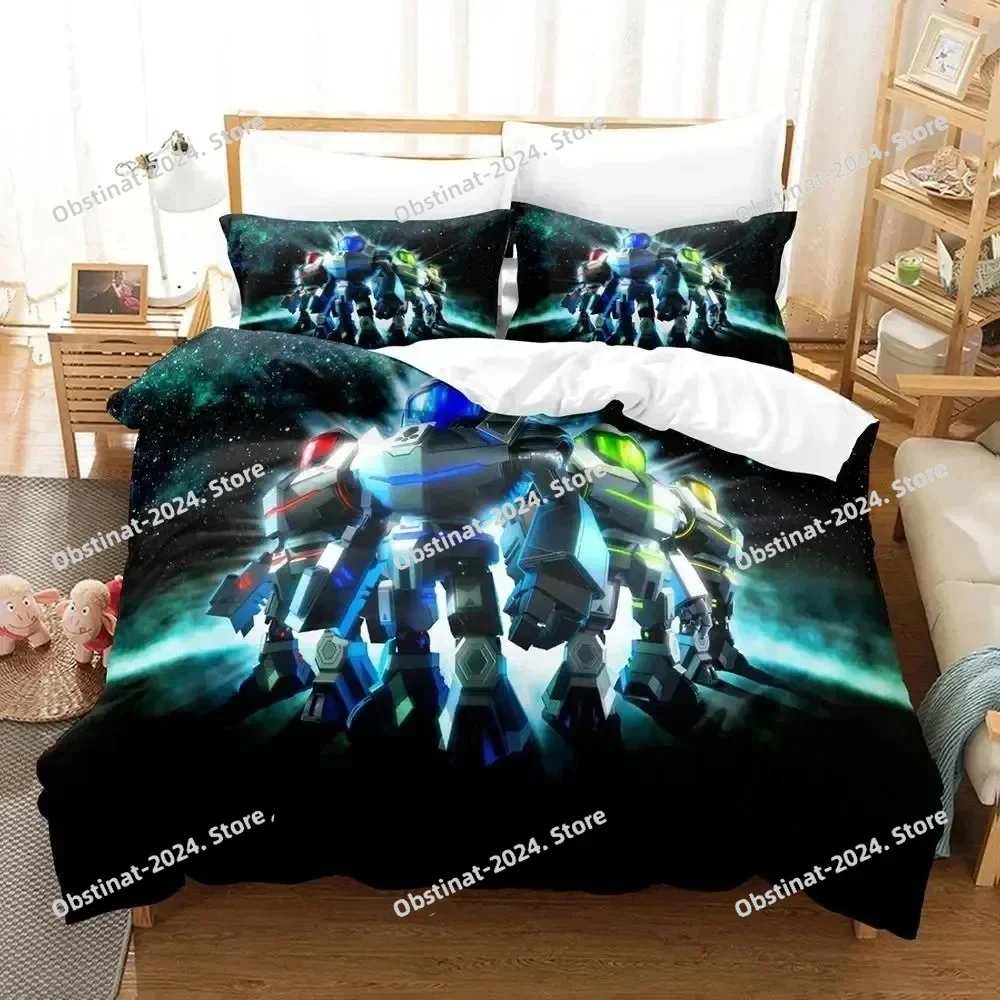 Metroid Prime Corruption Bedding Set Printed Bed Set Duvet Cover Sheet Pillowcase Bed Soft Quilt Cover Full Queen King Size view 6
