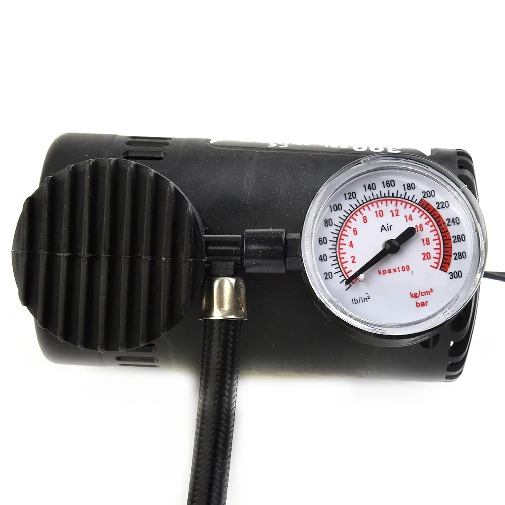 Mini Air Compressor 300PSI 12V Car Electric Air Pump Automatic Tire Pressure Test Car Tire Inflator Portable ABS Tyre Inflator