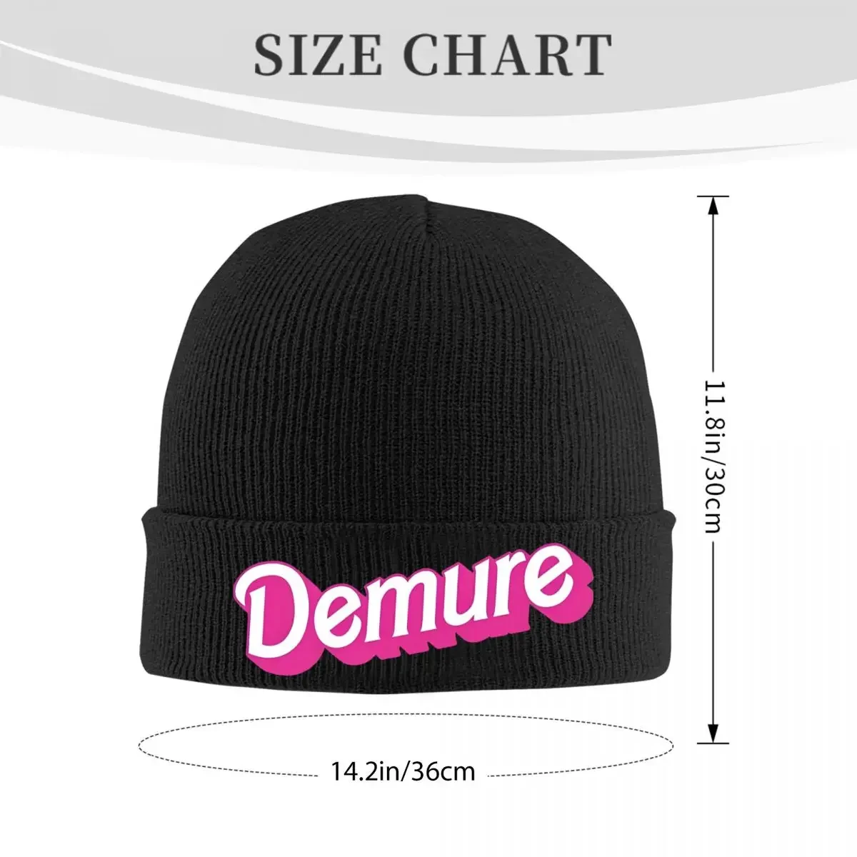 Demure Very Demure Very Mindful Hat Autumn Winter Skullies Beanies Warm Cap Unisex Knitted Caps