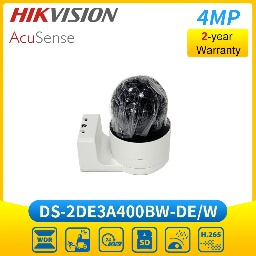 

Hikvision DS-2DE3A400BW-DE/W 4MP 3 inch ColorVu Wifi Mini IP Camera POE PT Face capture Audible Warning White Light Flashing