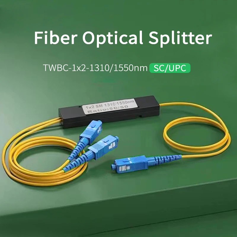 

TWBC-1x2-1310/1550nm Fiber Splitter 3.0mm L1.0M SC/UPC PLC Singlemode Fiber Optical Splitter Support wholesale