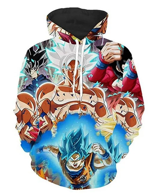 

2025 New Anime Dragon Ball 3D Printed Hoodie Autumn Winter For Men Women Fashion Oversized Hoodies Boy Girl Kids Cool Clothes