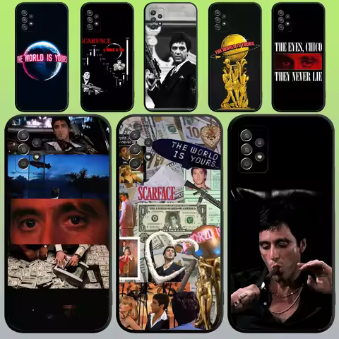 Film Scarface 1983 Phone Case For Samsung Galaxy A20,A21s,A22,A31,A32,A52,A53,A72,73,A80,A91 Soft Black Cover