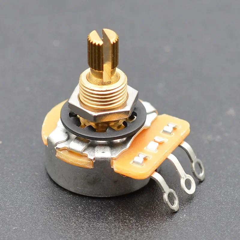 4PCS CTS Pots Log A or Linear  for Electric Guitars 250k/500k Brass/Aluminum Shaft Volume Tone Potentiometers