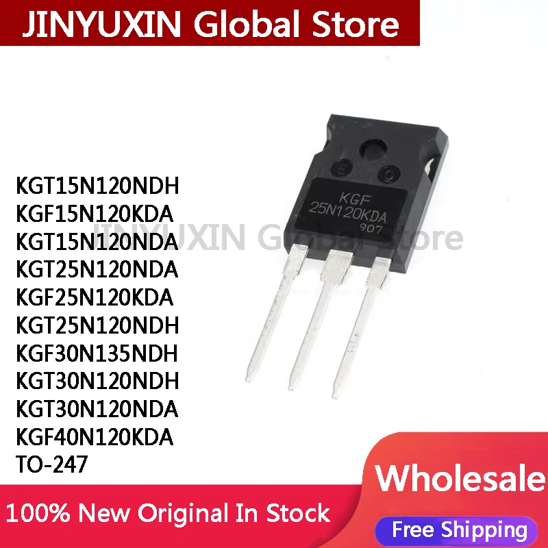 MXY 5pcs KGT15N120NDH KGF15N120KDA KGT15N120NDA KGT25N120NDA KGF25N120KDA KGT25N120NDH KGF30N135NDH KGT30N120NDH KGT30N120NDA IC