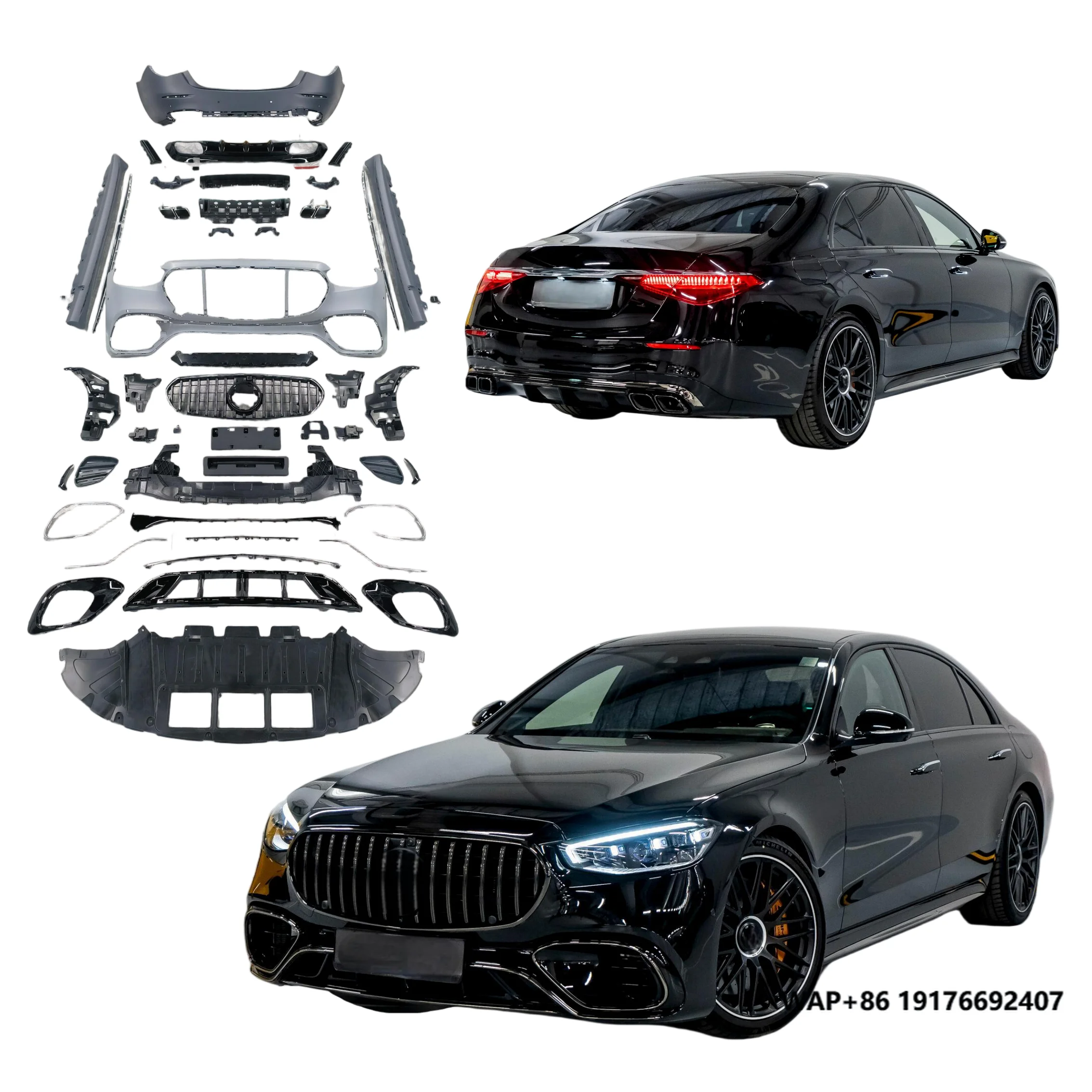 

Подходит для модернизации верхнего конверсионного кузова Mercedes Benz S-Class W223 в автомобильные детали в стиле S63 с высоким качеством и простым