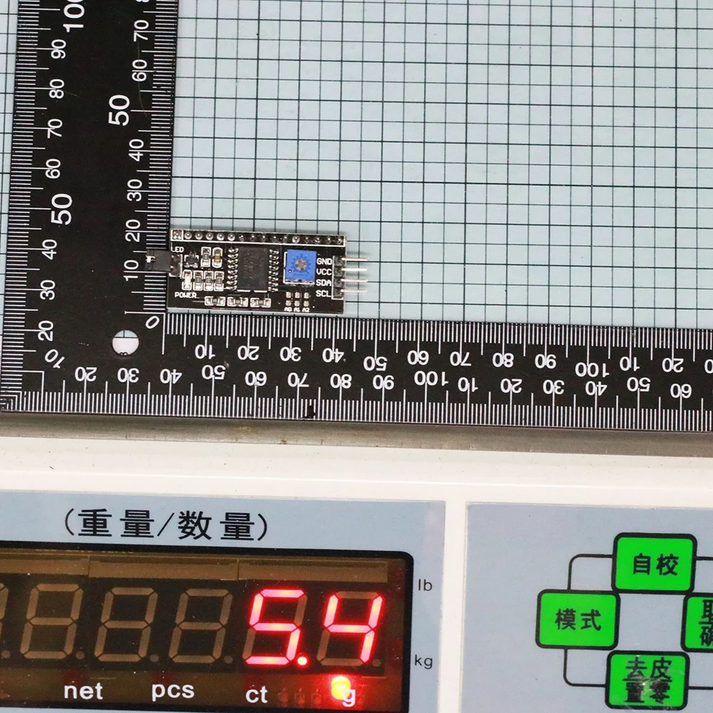 For Microcontroller Systems IIC Interface Board I2C LCD Adapter Sensor Interface PCB Color Black Lcd Display Control Module