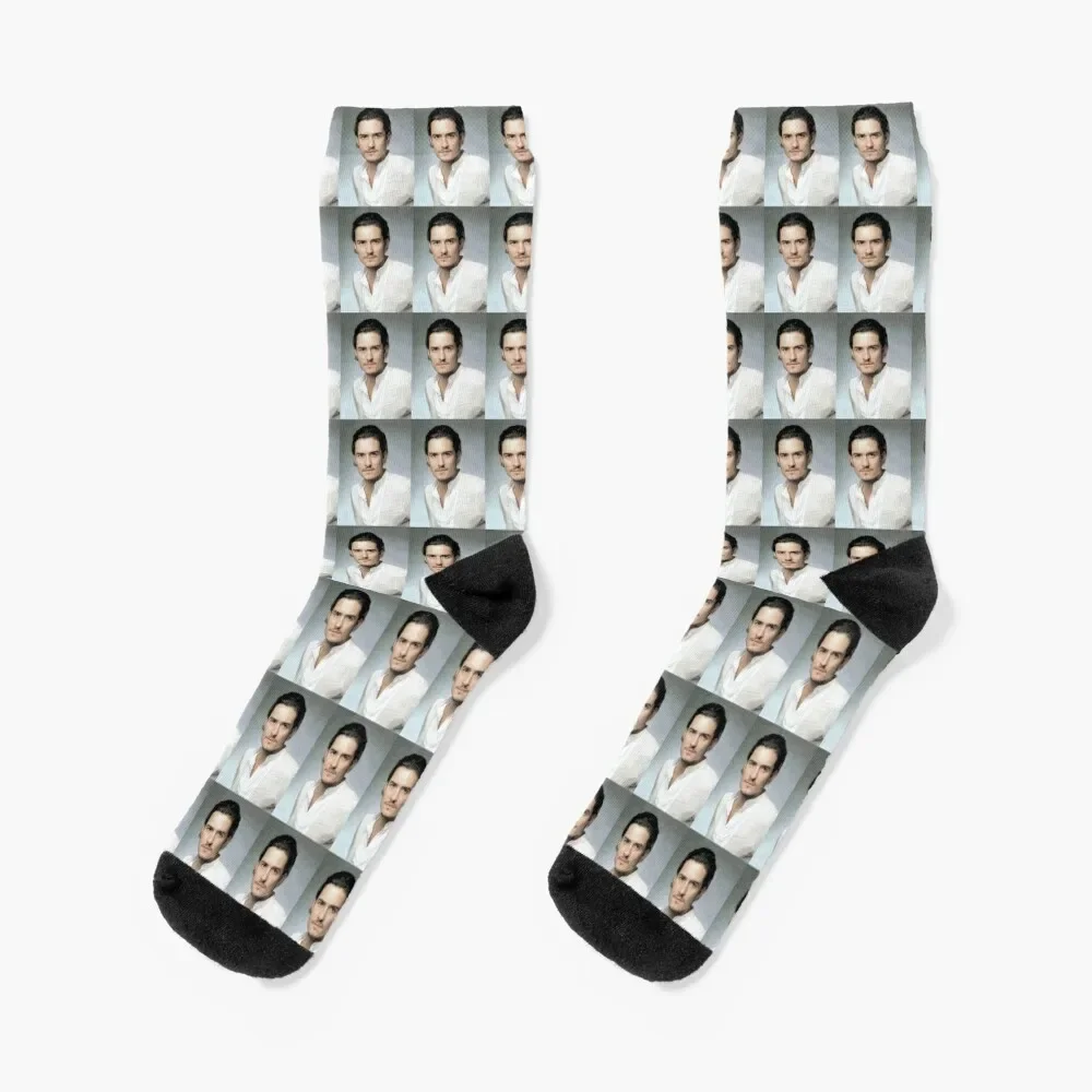 

Orlando Bloom Socks Stockings man essential custom sports basketball Socks Women Men's