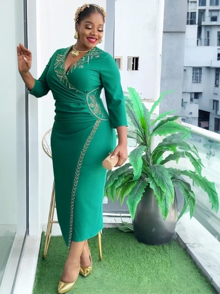 

African Dresses for Women Plus Size Africa Clothes Dashiki Ankara Turkey Outfits Gown Elegant Muslim Wedding Party Long Dress